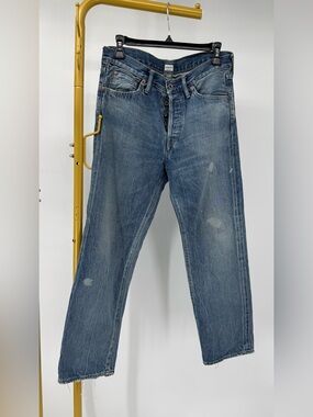Chimala CS37-WP07 Selvedge Denim Ankle Cut Distressed Jeans Size 26